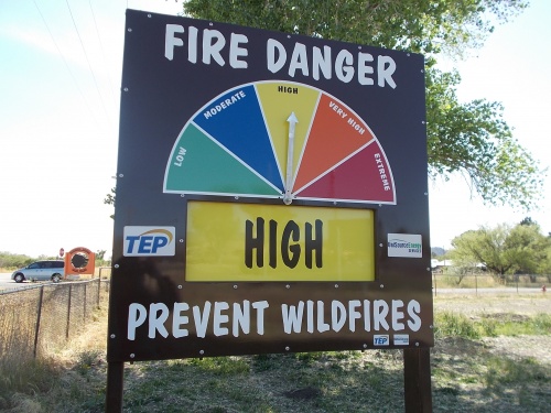 High fire danger!