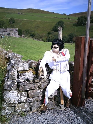 Elvis scarecrow