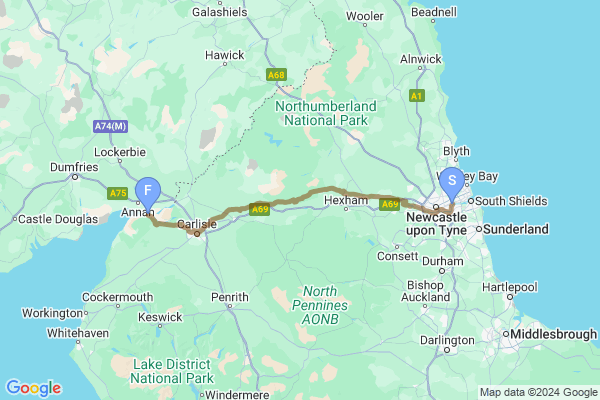 Hadrian’s Wall Path Map