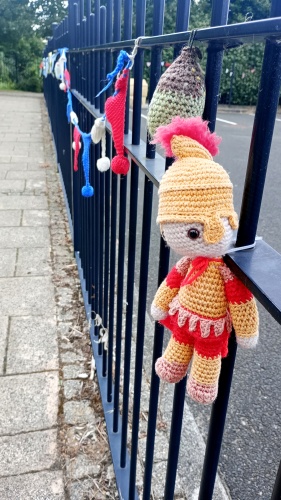 Roman yarnbomb