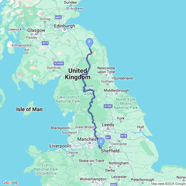 Pennine Way Map