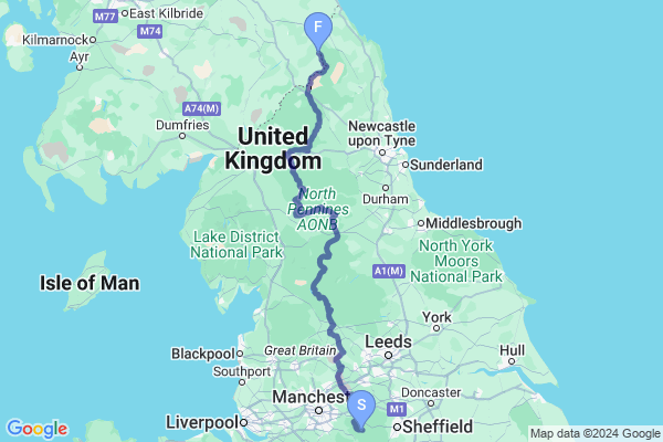 Pennine Way Map