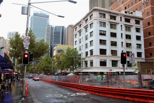 George St Light Rail Construction