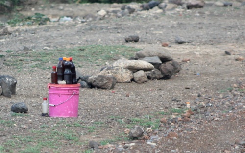 Drinks on the side of the road